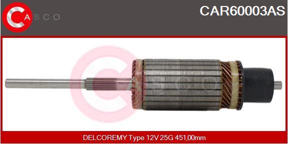 Casco CAR60003AS - Armature, starter autospares.lv