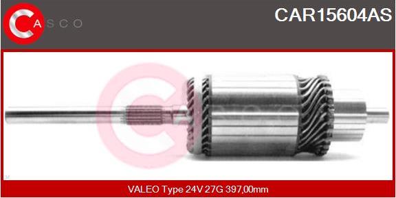 Casco CAR15604AS - Armature, starter autospares.lv
