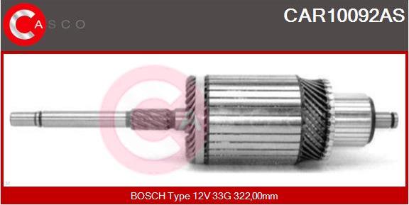 Casco CAR10092AS - Armature, starter autospares.lv