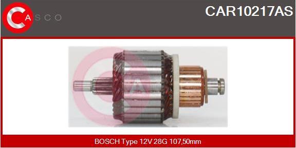 Casco CAR10217AS - Armature, starter autospares.lv