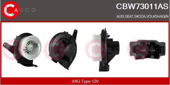 Casco CBW73011AS - Interior Blower autospares.lv