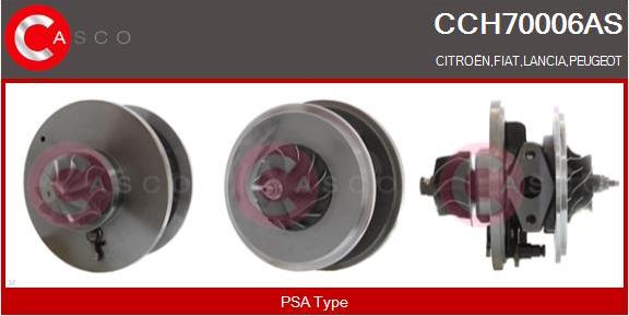 Casco CCH70006AS - CHRA Cartridge, charger autospares.lv
