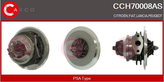 Casco CCH70008AS - CHRA Cartridge, charger autospares.lv