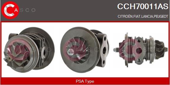Casco CCH70011AS - CHRA Cartridge, charger autospares.lv