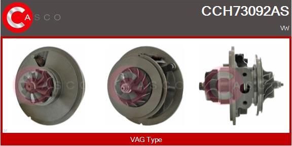 Casco CCH73092AS - CHRA Cartridge, charger autospares.lv