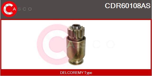 Casco CDR60108AS - Pinion, bendix, starter autospares.lv