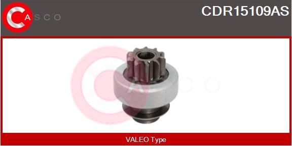 Casco CDR15109AS - Pinion, bendix, starter autospares.lv