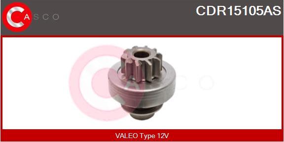 Casco CDR15105AS - Pinion, bendix, starter autospares.lv
