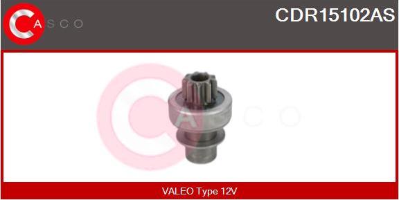 Casco CDR15102AS - Pinion, bendix, starter autospares.lv
