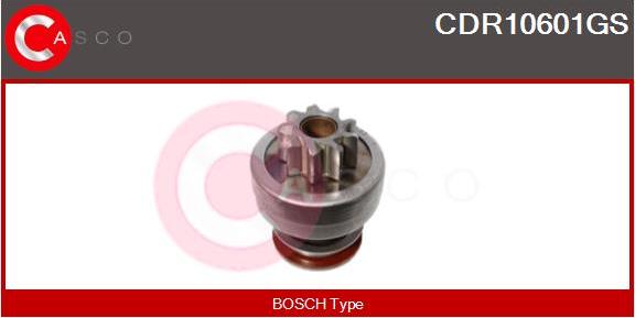 Casco CDR10601GS - Pinion, bendix, starter autospares.lv