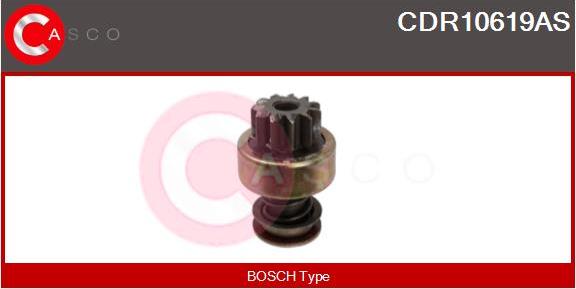 Casco CDR10619AS - Pinion, bendix, starter autospares.lv