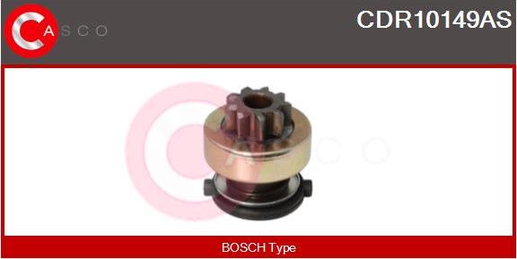 Casco CDR10149AS - Pinion, bendix, starter autospares.lv