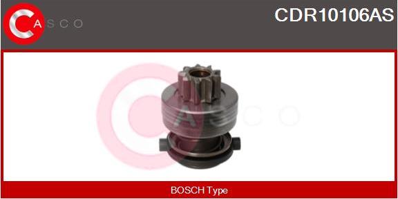 Casco CDR10106AS - Pinion, bendix, starter autospares.lv