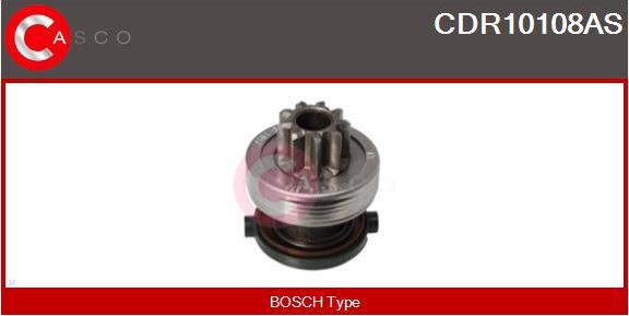 Casco CDR10108AS - Pinion, bendix, starter autospares.lv