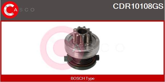 Casco CDR10108GS - Pinion, bendix, starter autospares.lv