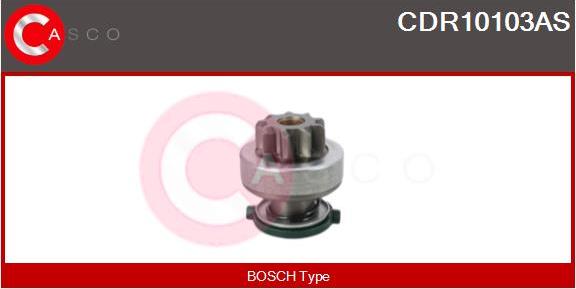 Casco CDR10103AS - Pinion, bendix, starter autospares.lv