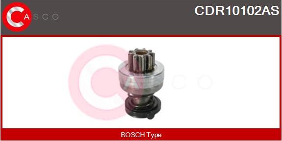 Casco CDR10102AS - Pinion, bendix, starter autospares.lv