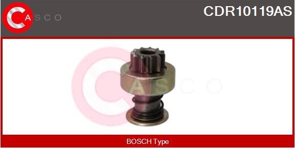 Casco CDR10119AS - Pinion, bendix, starter autospares.lv