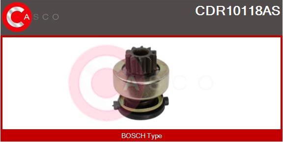 Casco CDR10118AS - Pinion, bendix, starter autospares.lv