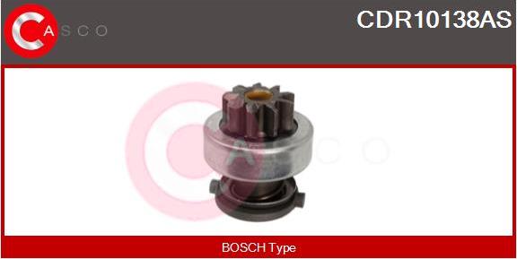 Casco CDR10138AS - Pinion, bendix, starter autospares.lv