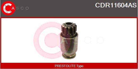 Casco CDR11604AS - Pinion, bendix, starter autospares.lv