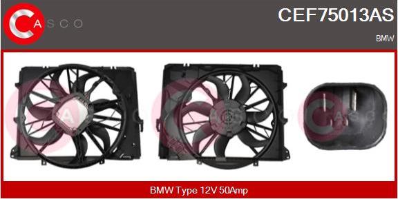 Casco CEF75013AS - Electric Motor, radiator fan autospares.lv