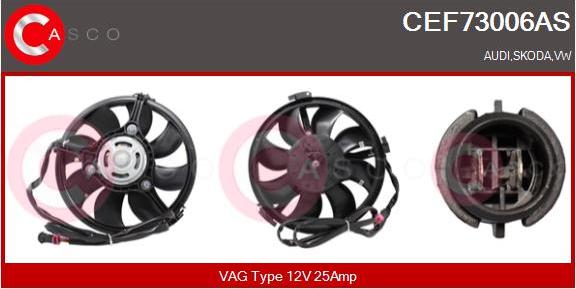 Casco CEF73006AS - Electric Motor, radiator fan autospares.lv