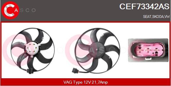 Casco CEF73342AS - Fan, radiator autospares.lv