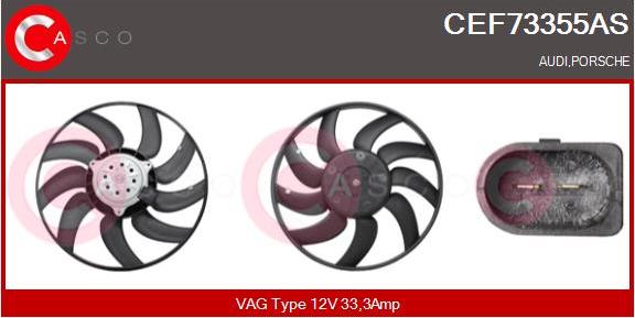 Casco CEF73355AS - Fan, radiator autospares.lv