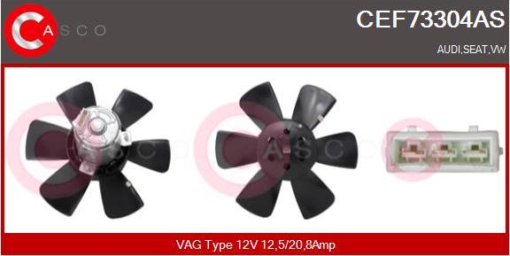 Casco CEF73304AS - Fan, radiator autospares.lv