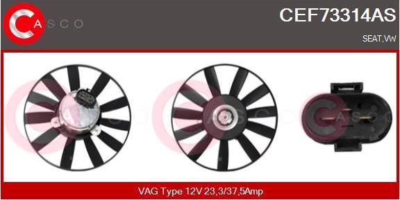 Casco CEF73314AS - Fan, radiator autospares.lv