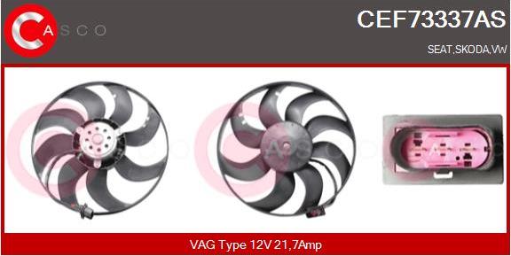 Casco CEF73337AS - Fan, radiator autospares.lv