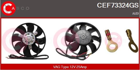 Casco CEF73324GS - Fan, radiator autospares.lv