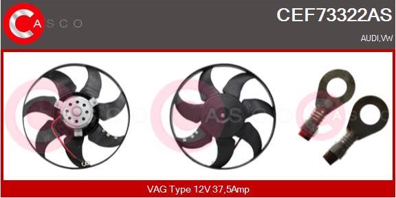 Casco CEF73322AS - Fan, radiator autospares.lv