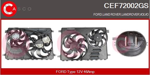 Casco CEF72002GS - Electric Motor, radiator fan autospares.lv