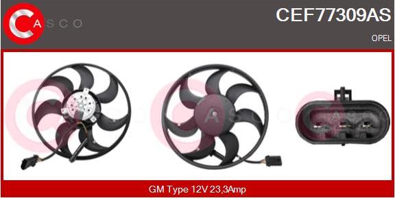 Casco CEF77309AS - Fan, radiator autospares.lv