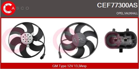 Casco CEF77300AS - Fan, radiator autospares.lv