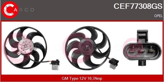 Casco CEF77308GS - Fan, radiator autospares.lv