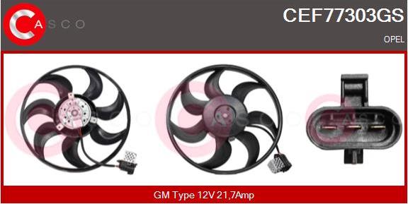 Casco CEF77303GS - Fan, radiator autospares.lv