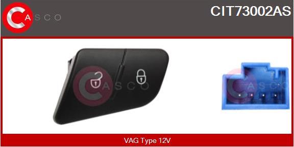 Casco CIT73002AS - Switch, door lock system autospares.lv