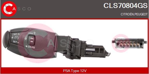 Casco CLS70804GS - Control Switch, cruise control autospares.lv