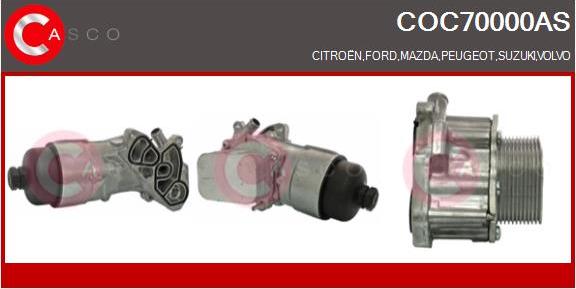 Casco COC70000AS - Oil Cooler, engine oil autospares.lv