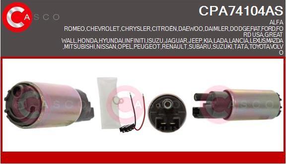 Casco CPA74104AS - Fuel Pump autospares.lv