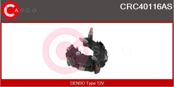 Casco CRC40116AS - Rectifier, alternator autospares.lv