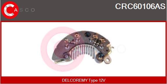 Casco CRC60106AS - Rectifier, alternator autospares.lv