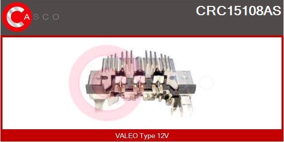Casco CRC15108AS - Rectifier, alternator autospares.lv