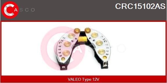 Casco CRC15102AS - Rectifier, alternator autospares.lv