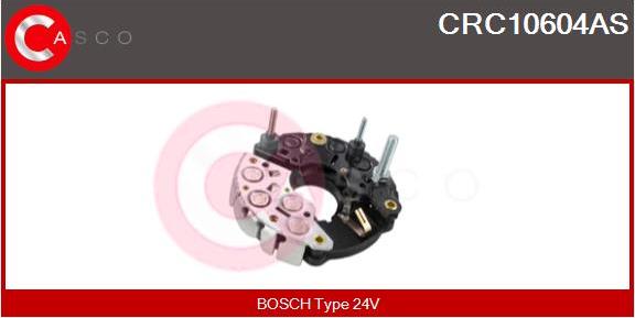 Casco CRC10604AS - Rectifier, alternator autospares.lv