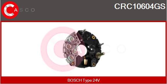 Casco CRC10604GS - Rectifier, alternator autospares.lv