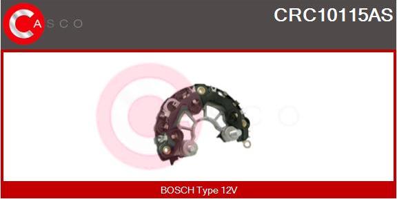 Casco CRC10115AS - Rectifier, alternator autospares.lv